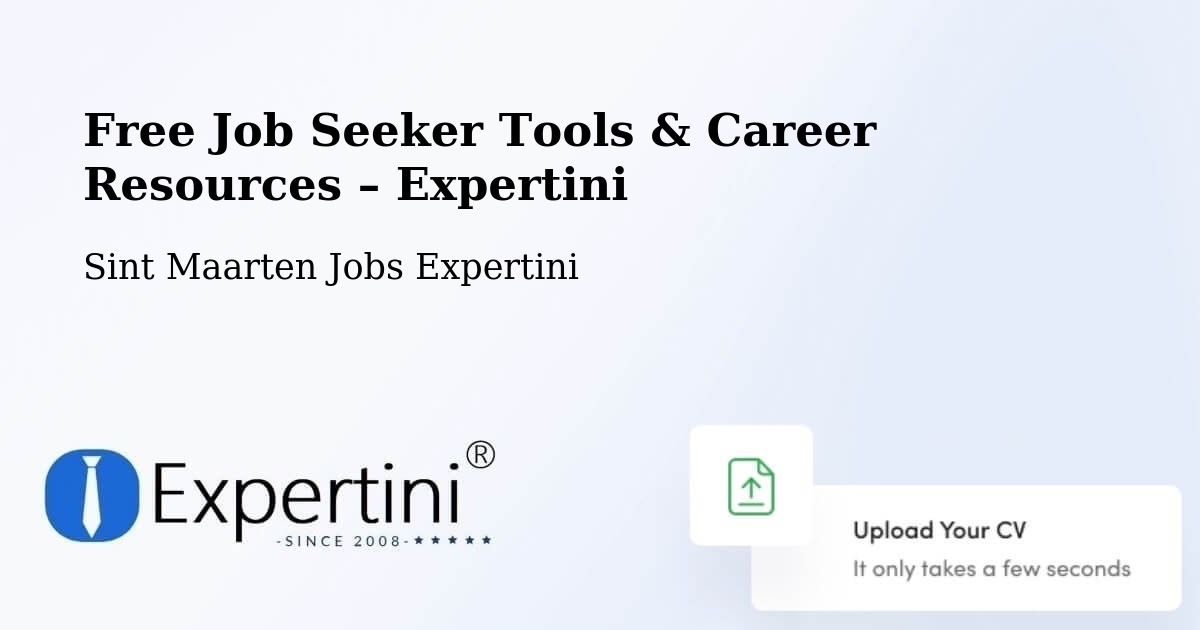 Free Job Seeker Tools & Career Resources – Union Farm - Union Farm, Sint Maarten Jobs Expertini